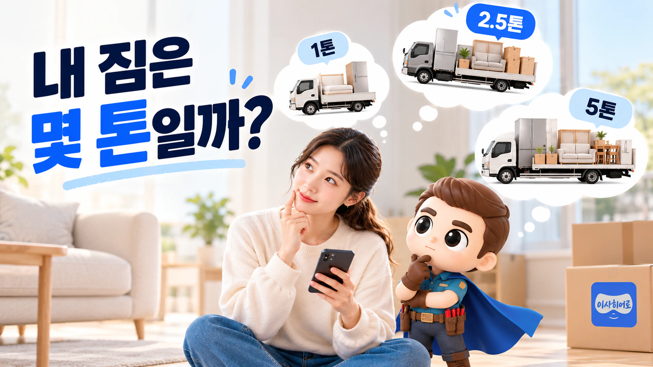 내 짐은 몇 톤일까? 짐 구성별 트럭 톤수와 적재함 크기·비용 기준