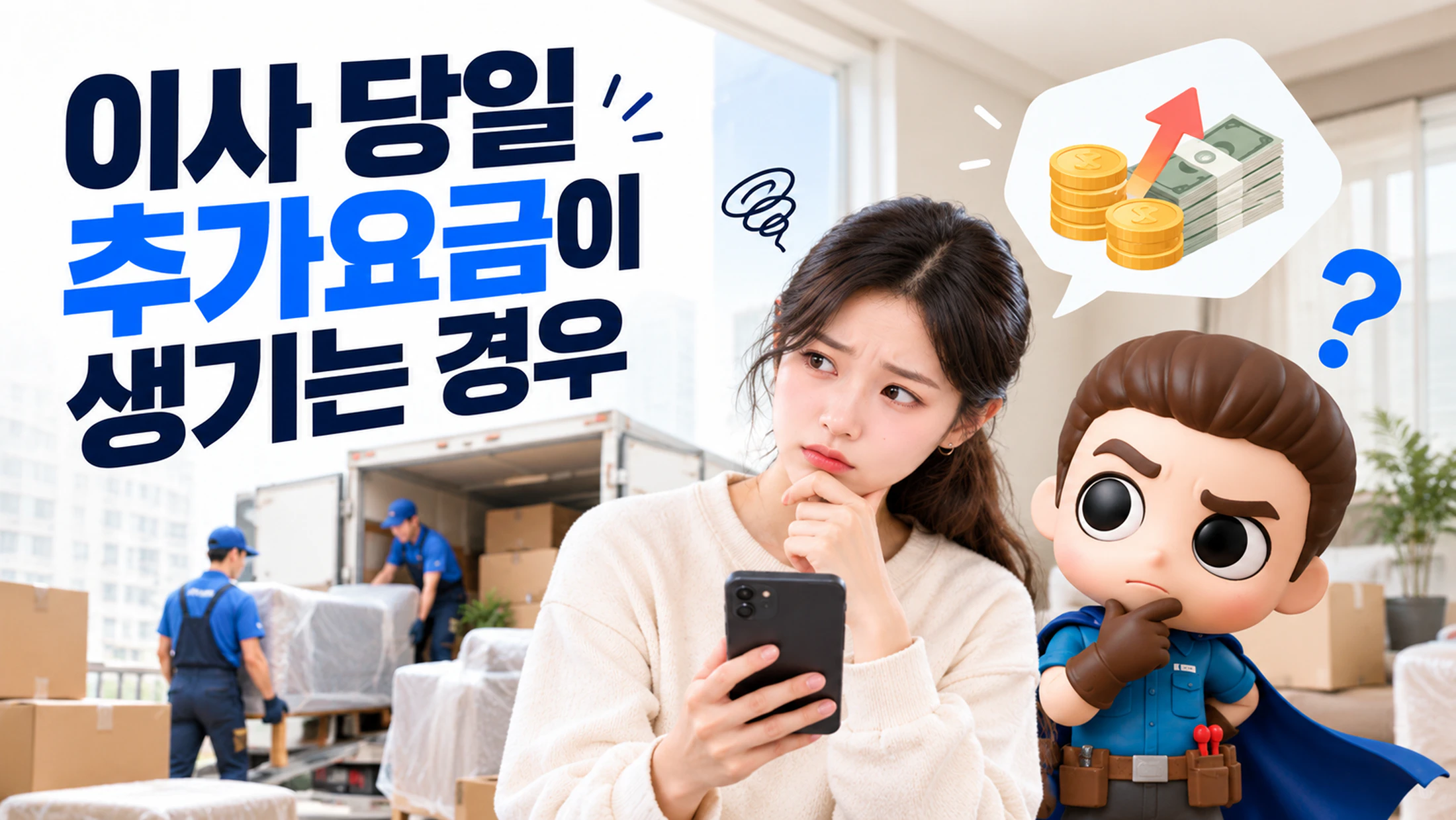 이사 당일 추가요금이 생기는 경우 5가지와 미리 막는 법